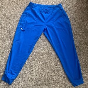 Size medium Med Couture Royal blue scrub joggers
